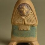 Mujer Maya con falda azul