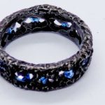Anillo Black Elements Blue Sapphire