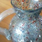 Jarra vidrio soplado artesanal